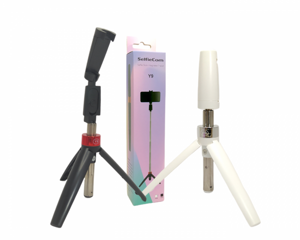 Bastão Tripé De Selfie Led Bluetooth Retrátil Para Celular com Controle Wireless Y9