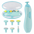 Lixador de Unhas de Bebê Elétrico Aparador Cortador Infantil Com Estojo MJQ-10