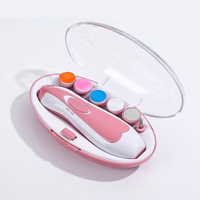 Lixador de Unhas de Bebê Elétrico Aparador Cortador Infantil Com Estojo MJQ-10