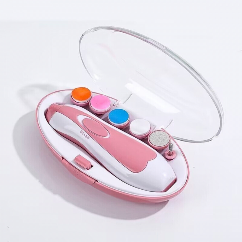 Lixador de Unhas de Bebê Elétrico Aparador Cortador Infantil Com Estojo MJQ-10