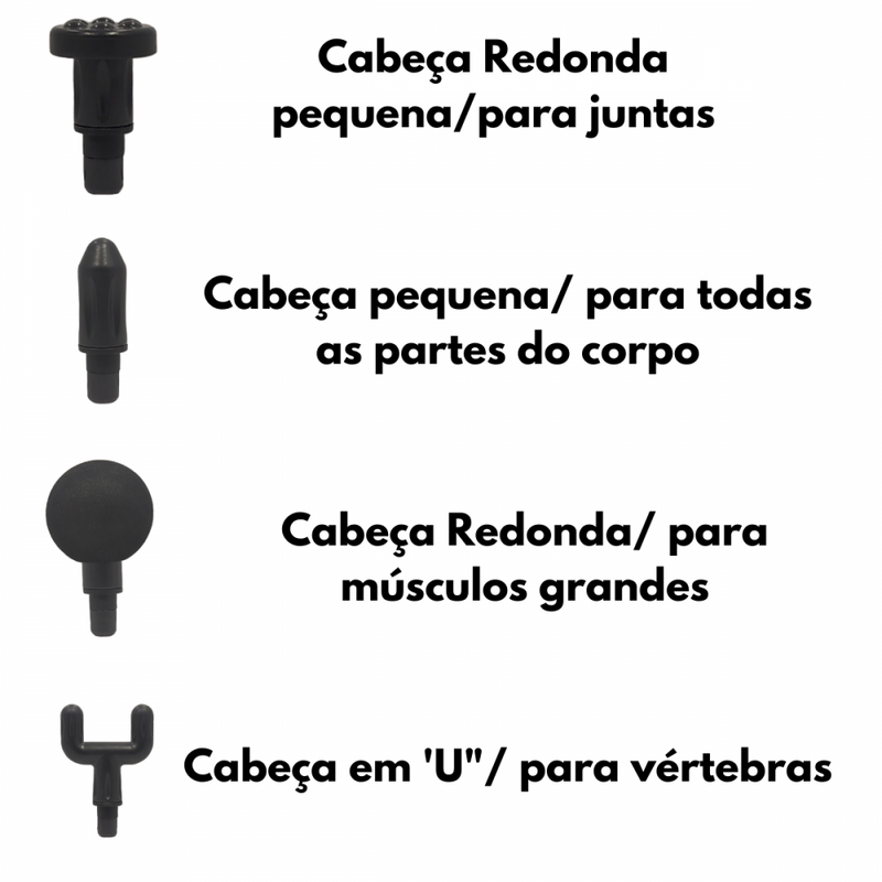 Mini Pistola Massageador Elétrico Muscular Portátil Fascial Gun KA-1177