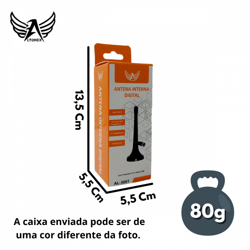 Antena digital HDTV interna E externa