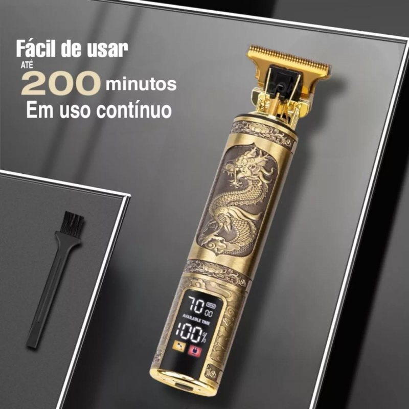 Máquina De Cortar Cabelo Barba Profissional Com Display Digital Altomex AL-3919