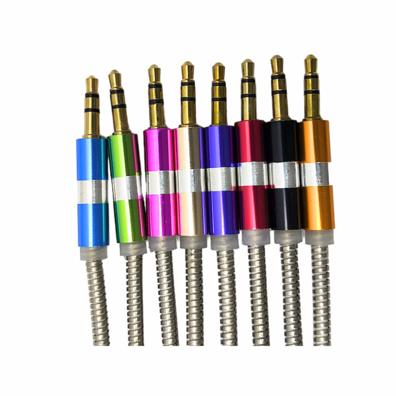 Cabo Auxiliar Blindado P2 / P2 de Metal 1 metro X002 *Cores Aleatórias*