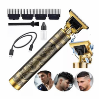 Máquina de Barbear e Cortar Cabelo Recarregável Sem Fio Dragão T-Blade LFJ / YT-10