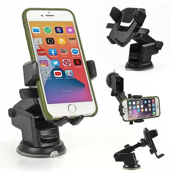 Suporte Veicular Universal para Celular com Trava Automática Altomex C-250