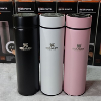 Garrafa Térmica Inteligente Inox 500 Ml com Medidor de Temperatura Logo Stan