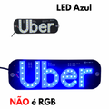 Placa Painel Letreiro Luminoso LED USB Uber Vidro Parabrisa AL-1138 / KA-1129