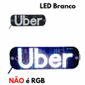 Placa Painel Letreiro Luminoso LED USB Uber Vidro Parabrisa AL-1138 / KA-1129