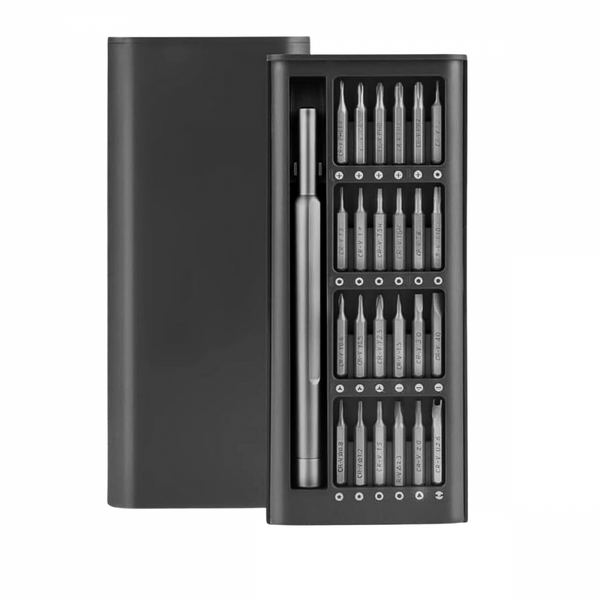 Kit de Chave de Fenda Magnética Portátil Multifuncional 24pcs com Ferramentas de Alça Removíveis 6024A