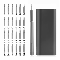 Kit de Chave de Fenda Magnética Portátil Multifuncional 24pcs com Ferramentas de Alça Removíveis 6024A