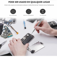 Kit de Chave de Fenda Magnética Portátil Multifuncional 24pcs com Ferramentas de Alça Removíveis 6024A