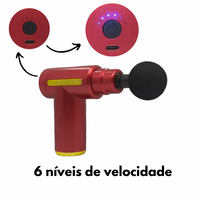 Mini Pistola Massageador Elétrico Muscular Portátil Fascial Gun KA-1177