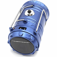 Lampião Lanterna LED p/ Camping Portátil Usb Recarregável Energia Solar