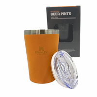 Mini Copo Térmico em Aço Inox 360 ml Com Tampa Logo Stan.