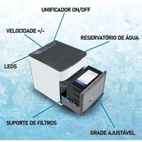 Mini Ar Condicionado Portátil Climatizador Umidificador de Mesa FS-LFJ