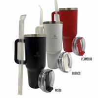 Copo Térmico Garrafa em Aço Inox 1,2 Litros Com Alça Fixa Logo Stan BWB-002