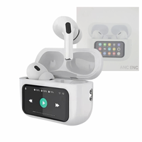 Fone de Ouvido Intra Auricular Bluetooth com Case de Carregamento com Tela LCD Digital Touch A-607 PLUS