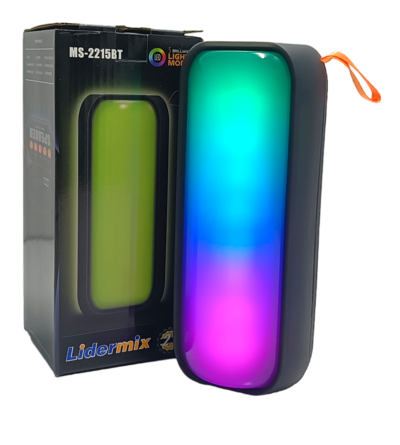 Caixa de Som Bluetooth com LED LiderMix MS-2215BT