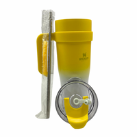 Copo Térmico Garrafa em Aço Inox 1,2 Litros Com Tampa e Canudo Logo STAN