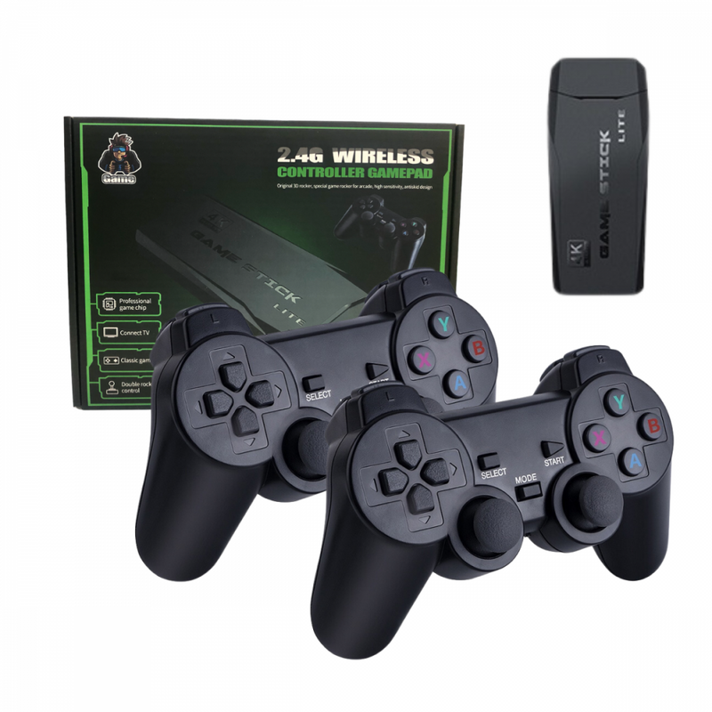 GAME STICK Retrô 2.4G Wireless Mini game 64GB 10.000 jogos sem Fio ( FRETE GRÁTIS )