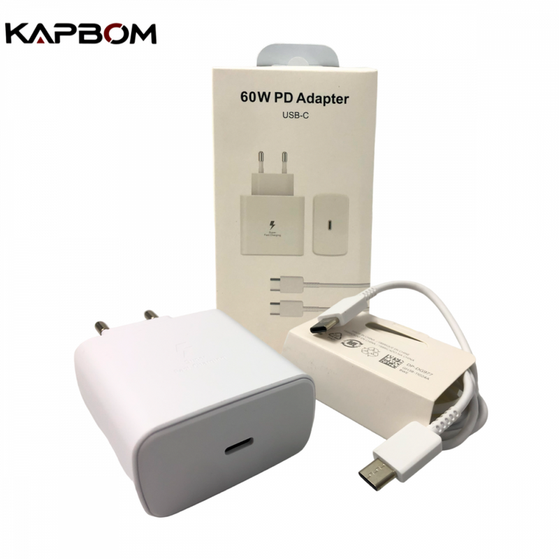 Carregador Completo Super-Rápido USB-C 60W Kapbom KA-5599