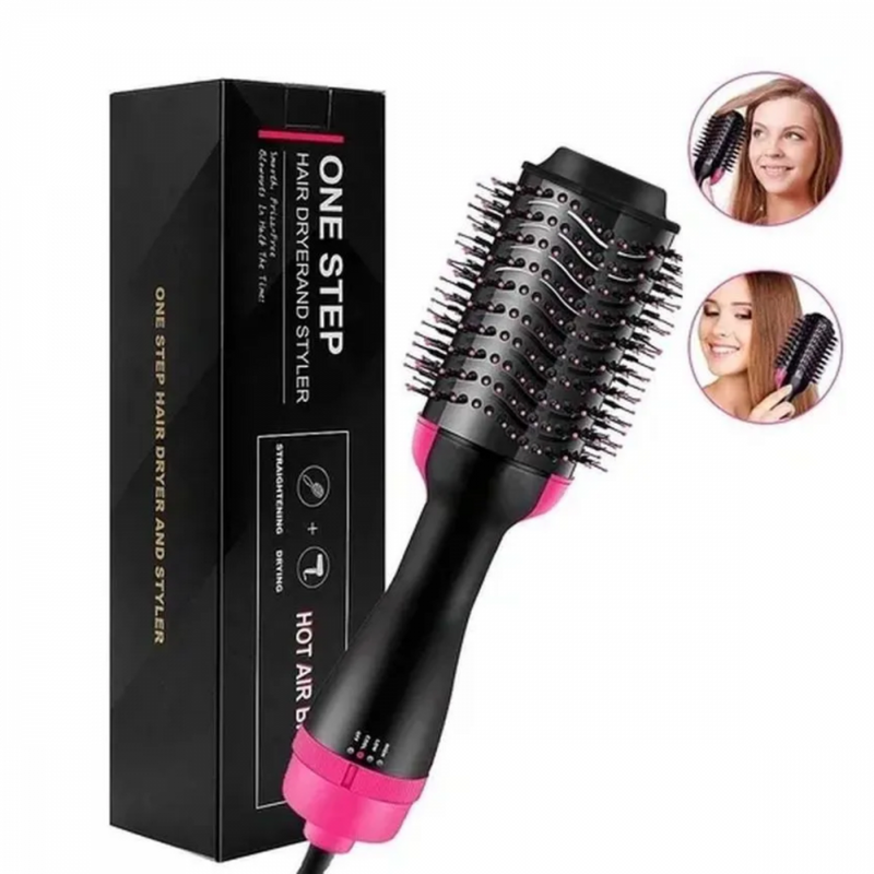 Secador De Cabelo One Step 3 Em 1 Escova Pente Secagem(Modeladora, Alisadora e Secadora)