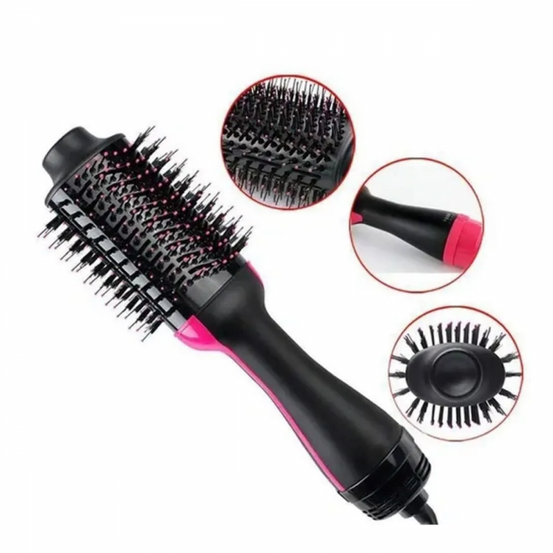Secador De Cabelo One Step 3 Em 1 Escova Pente Secagem(Modeladora, Alisadora e Secadora)