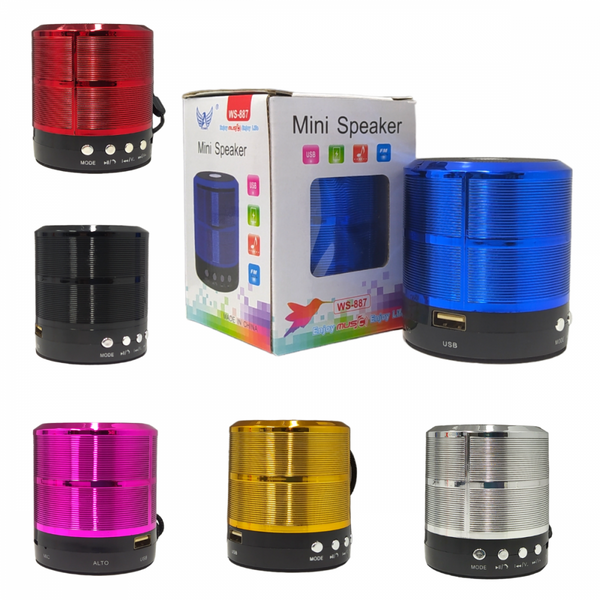 Mini Caixa De Som Portátil Speaker Bluetooth Altomex WS-887