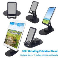 Suporte para Celular de Mesa 360° com Ajuste de Altura C-125