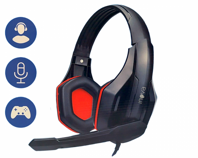 Fone Headset Gamer com fio INOVA FON-8730