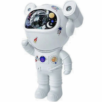 Projetor luminária astronauta caixa de som bluetooth galáxia estrelas