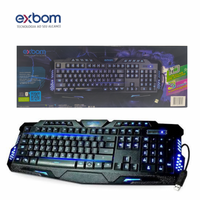Teclado Gamer Multimídia Exbom BK-G35