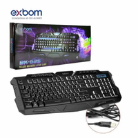 Teclado Gamer Multimídia Exbom BK-G35