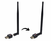 Antena Wifi Adaptador Usb Receptor Wireless para Rede Sem Fio Pc Notebook AL-C818 / IX-009