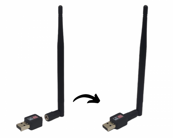 Antena Wifi Adaptador Usb Receptor Wireless para Rede Sem Fio Pc Notebook AL-C818 / IX-009