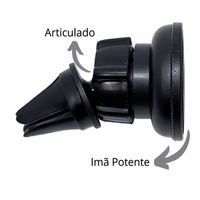 Suporte Veicular de Imã p/ Celular e Duto de Ar Regulagem 360° Exbom SPO-2914