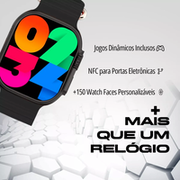 Relógio Inteligente Smartwatch 49mm com 02 pulseiras - Amoled NFC Serie X9 Ultra2 2024