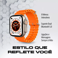 Relógio Inteligente Smartwatch 49mm com 02 pulseiras - Amoled NFC Serie X9 Ultra2 2024