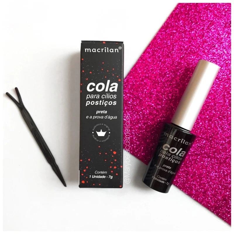 Cola para cílios postiços à prova d'água cosmética macrilan