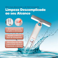 Mini Mop Esfregão Limpeza Dobrável Portátil Rodinho Mágico