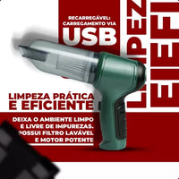 Aspirador De Pó Mini Soprador 3em1 Usb Portátil Recarregável - Melhor Aspirador da Categoria