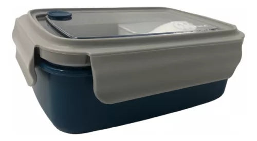 Vasilha de Plastico Tipo Marmita com divisora e Garfo - Kapbom