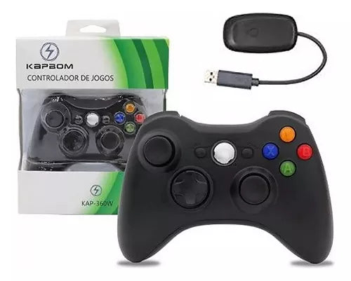 Controle de xbox 360 SEM FIO 2.4G Kapbom KAP-360WW