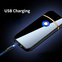 Isqueiro Eletrico Recarregável Usb Premium Eletrônico Luxo