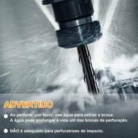 Broca de liga  7 peças - Perfurações precisas em diversos materiais