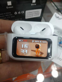 Fone de Ouvido Intra Auricular Bluetooth com Case de Carregamento com Tela LCD Digital Touch A-607 PLUS