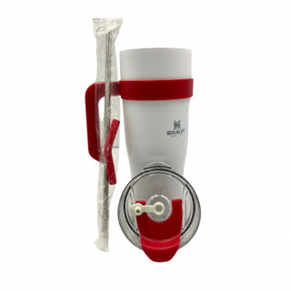 Copo Térmico Garrafa em Aço Inox 1,2 Litros Com Tampa e Canudo Logo STAN