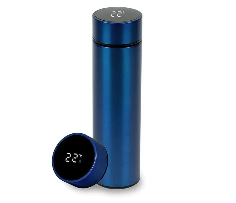 Garrafa Térmica Inteligente Inox 500 Ml com Medidor de Temperatura Logo Stan