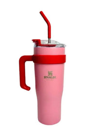 Copo Térmico Garrafa em Aço Inox 1,2 Litros Com Tampa e Canudo Logo STAN